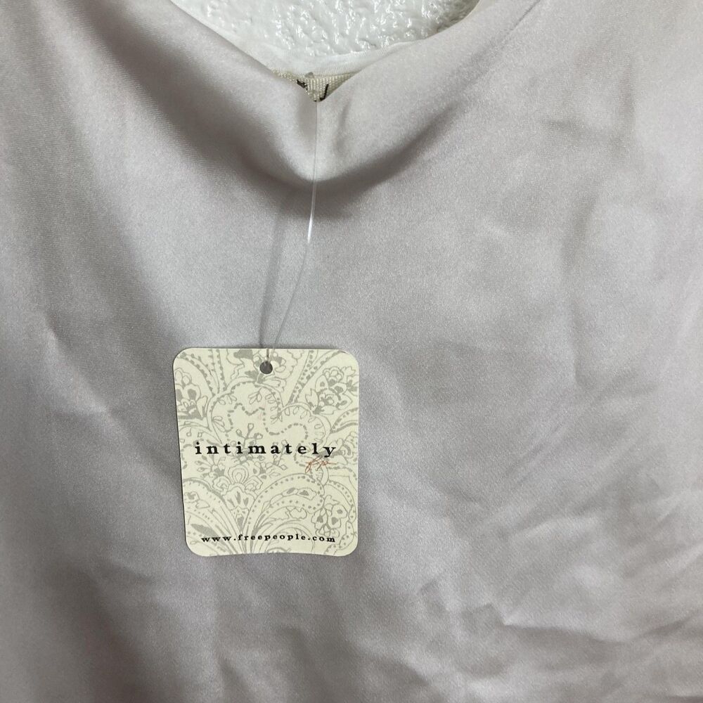 Free People Slip Dress Womens Medium Beige Satin Intimately Chemise Nightgown - Picture 7 of 16